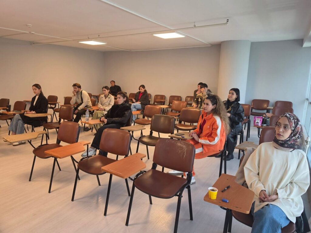 Candidates waiting for the Ankara University TÖMER exam in Istanbul