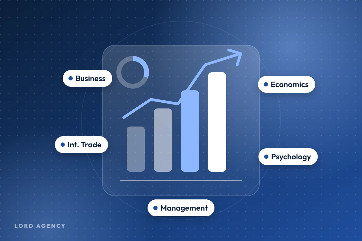 Business and social sciences programs illustration