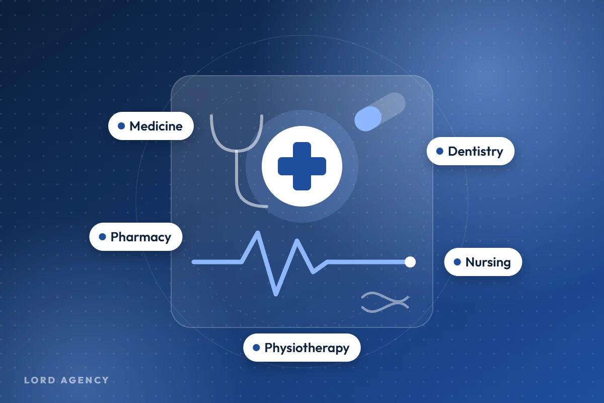 Medicine and health sciences programs illustration