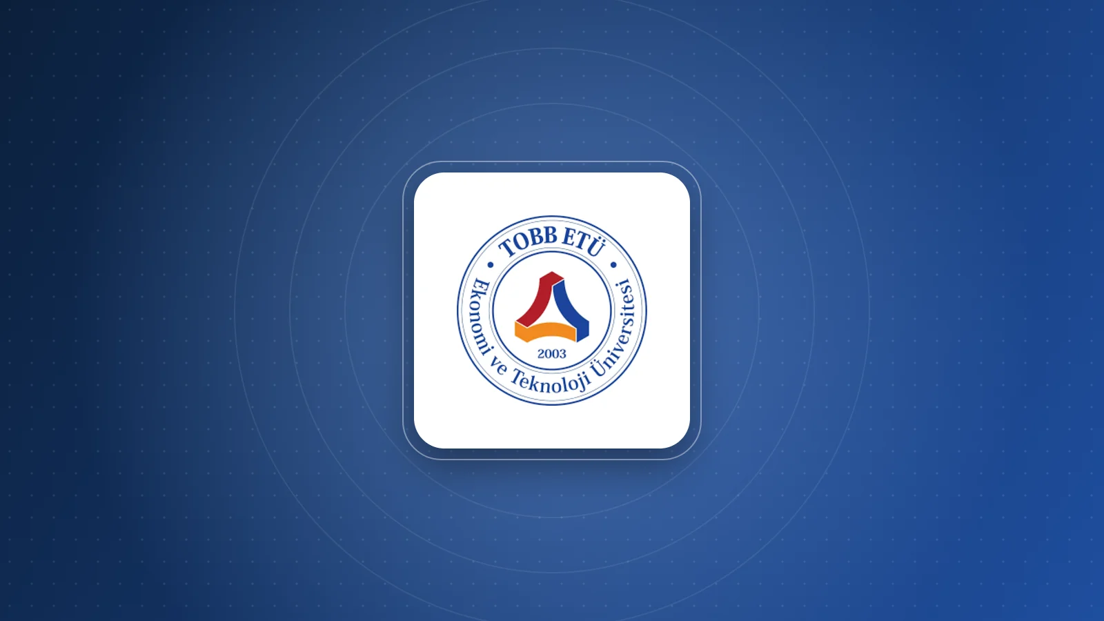 TOBB University of Economics and Technology logo – Ankara, Türkiye